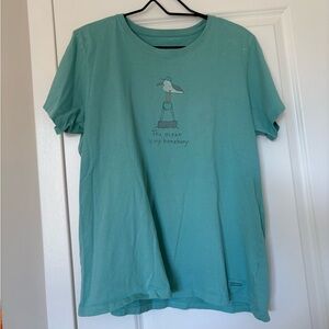 Life Is Good Women's Aqua Tee